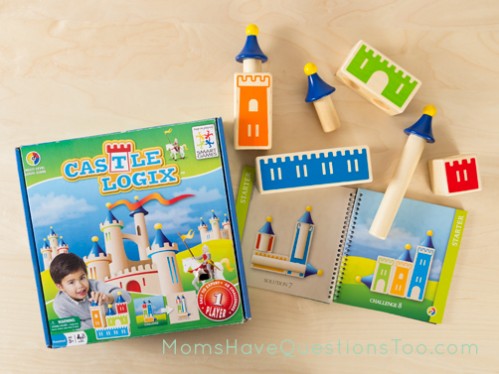 Contents of Castle Logix - A fun game for preschool and kindergarten aged children - Moms Have Questions Too