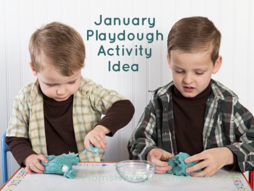 January Play dough Activity Idea - Moms Have Questions Too