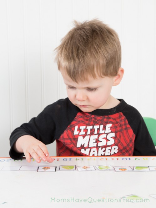 Laminated pattern boards to teach patterns - Moms Have Questions Too