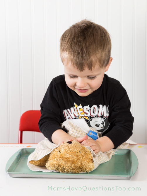 Montessori for toddlers - Tot Tray Idea - B is for Baby - Moms Have Questions Too