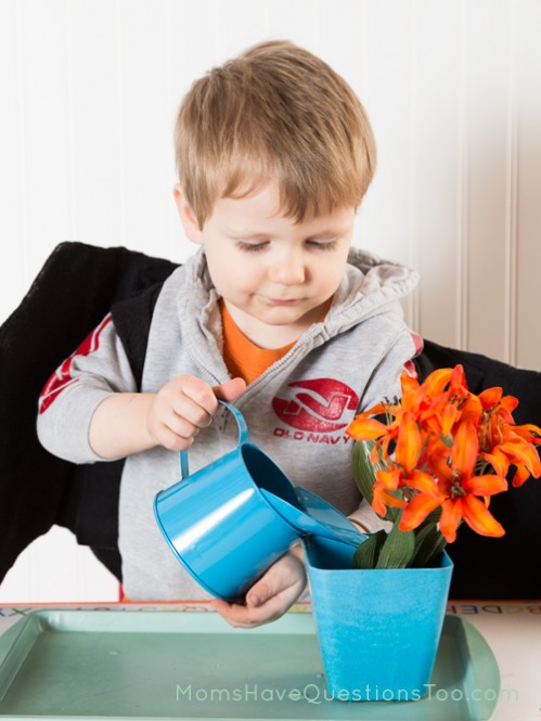 Practice Watering Plants - Moms Have Questions Too