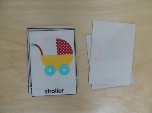 Use Montessori 3 Part Cards as flashcard-like vocabulary cards to teach your child words.