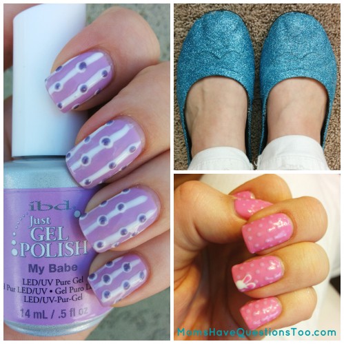 I thought this post needed more pictures, so I thought I would show you some of my other hobbies: gel polish, nail art, and making glitter shoes. :)