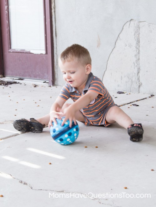 Catch a Ball for Gross Motor Development - Moms Have Questions Too