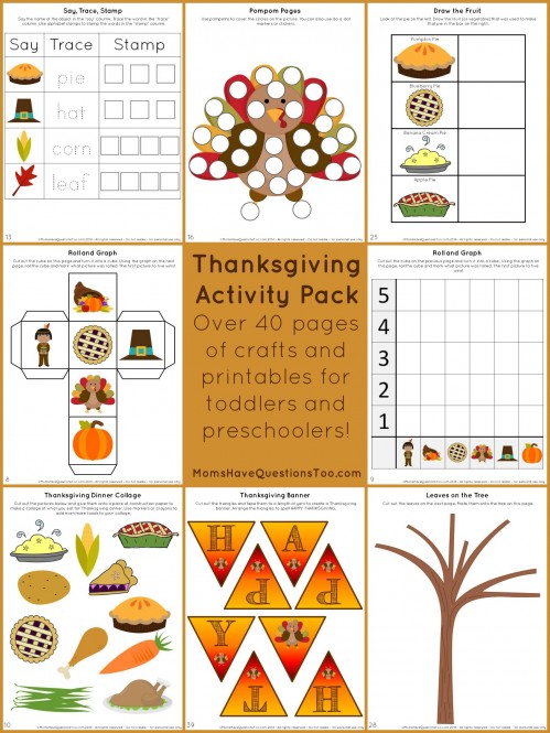 Thanksgiving Activity Pack With Crafts And Printables thanksgiving-activity-pack-with-crafts-and-printables