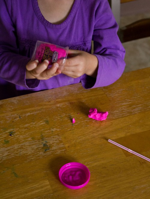 Use playdough to keep your child busy during General Conference. Super simple, but fun for your toddler.