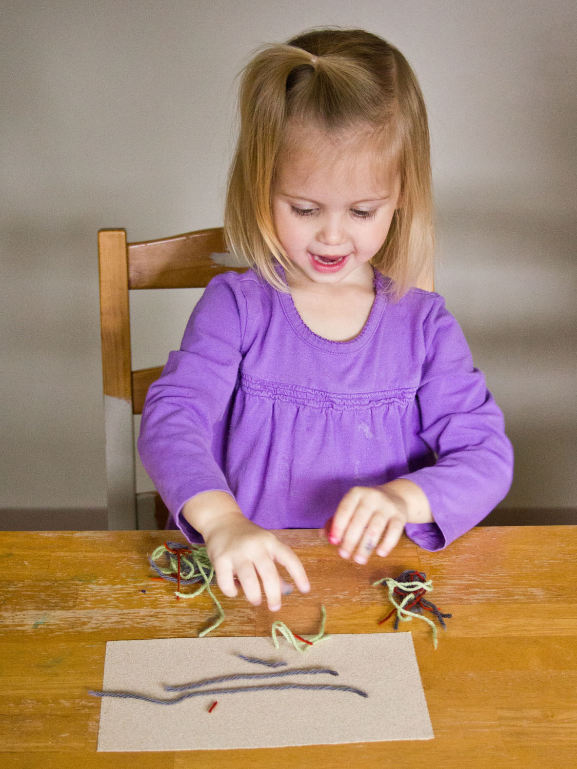 General Conference Activities Sandpaper and Yarn Activity