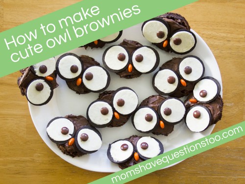 How to make cute owl brownies
