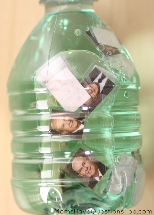 Laminated Apostle Pictures in Sensory Bottle