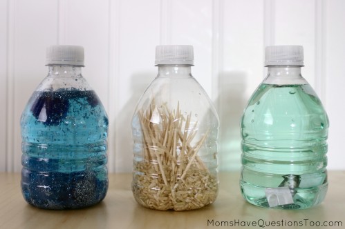 Sensory bottles are great for General Conference!