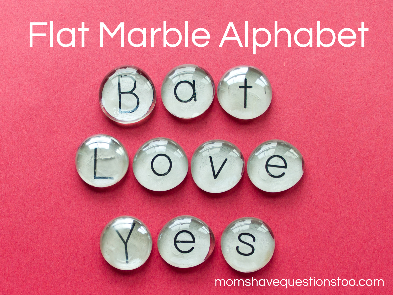 Flat Marble Alphabet Tutorial