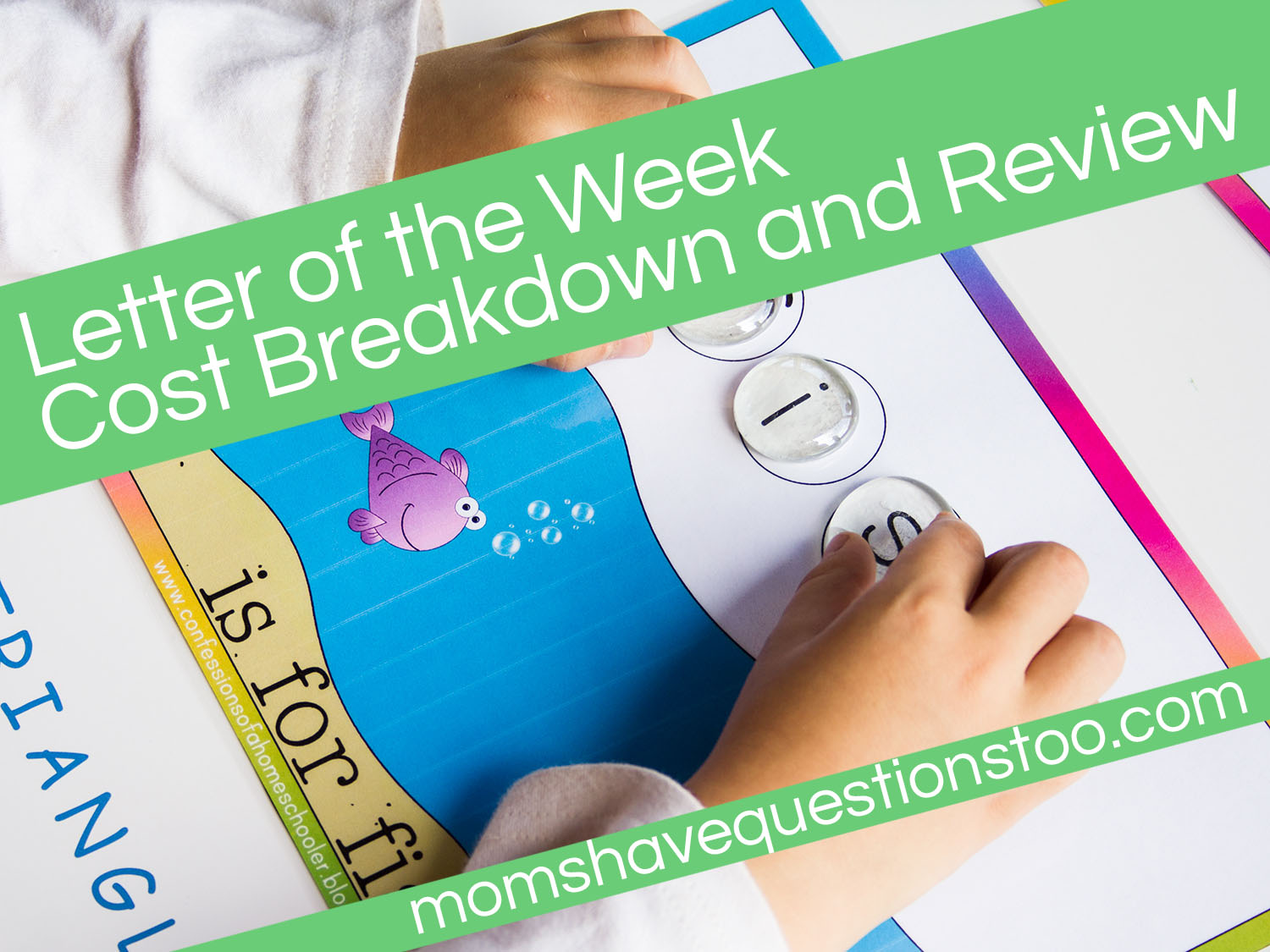 Letter of the Week Cost Breakdown