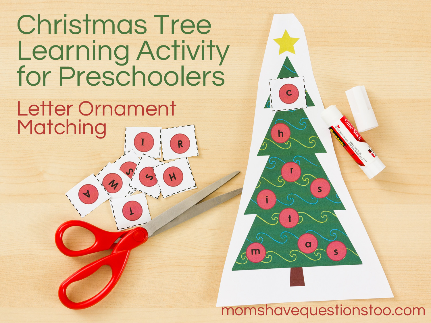 Christmas Tree Learning Activity -- Moms Have Questions Too