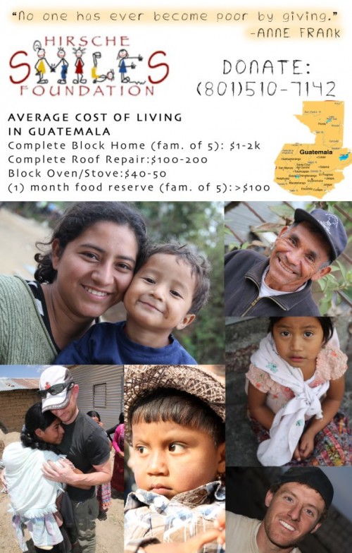 Donate to a good cause this Christmas! Help families in Guatemala have a home to live in