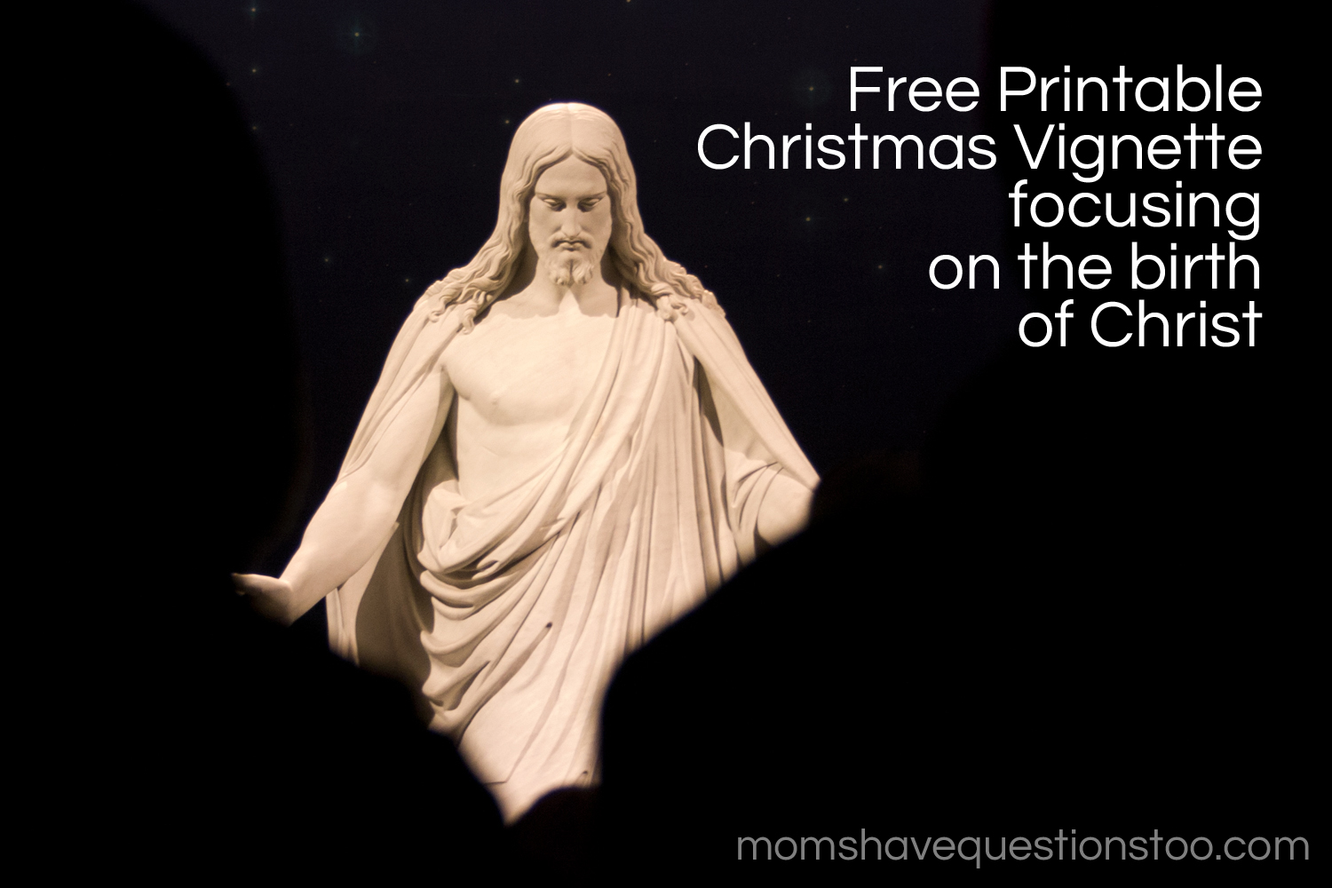 Silent Night Christmas Vignette -- Moms Have Questions Too