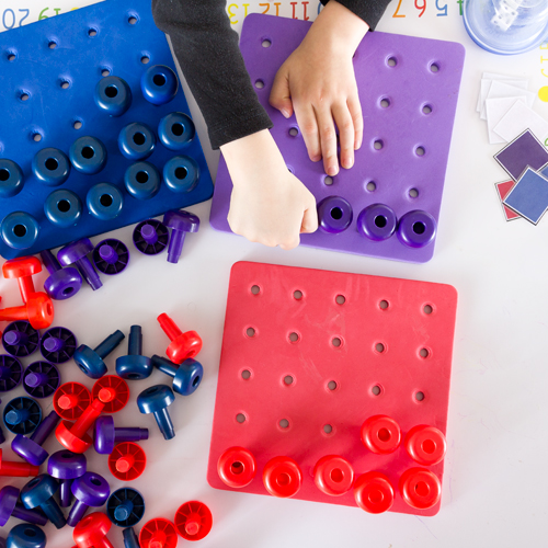 Color Games for Toddlers Part 6 Pegboards and Pegs Color Recognition