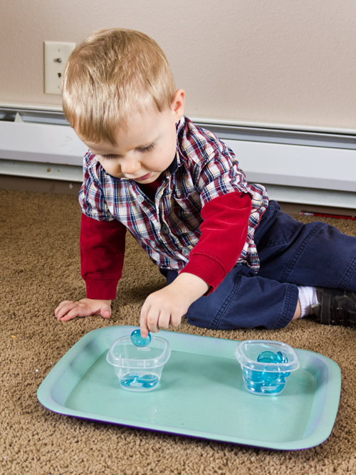 Winter Themed Tot School Trays