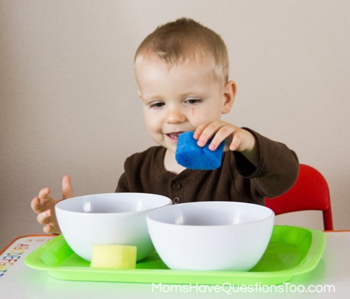 Ball Themed Tot School Trays -- Moms Have Questions Too