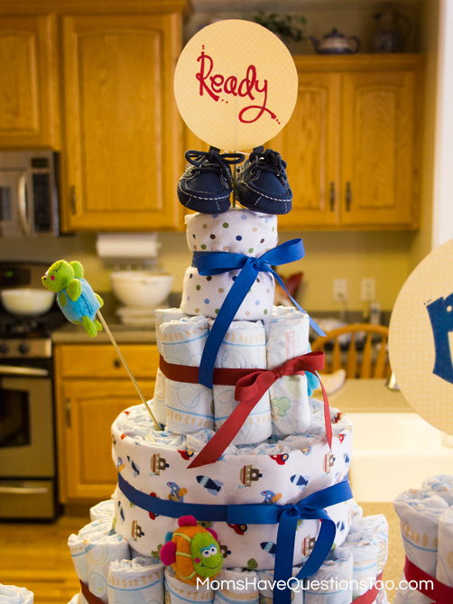 The Diaper Cake: A Great Baby Shower Gift! - Moms Have Questions Too