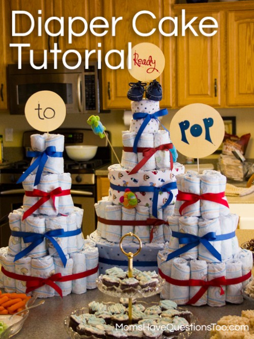 Diaper Cake Tutorial -- Moms Have Questions Too