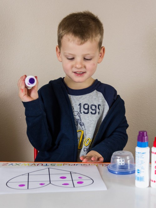 Valentine's Day Math Stamping Activity -- Moms Have Questions Too 