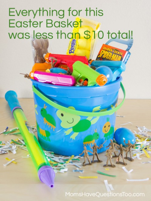 How to put together an Easter Basket for $10 or less! Moms Have Questions Too 