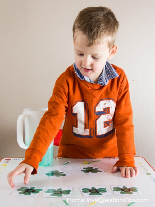 St Patrick's Day Sensory Bins and Treasure Hunts for Kids -- Moms Have Questions Too