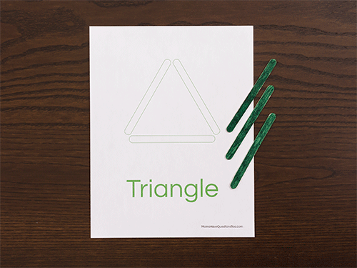 Triangle Shapes Activity for Toddlers and Preschoolers - Moms Have Questions Too