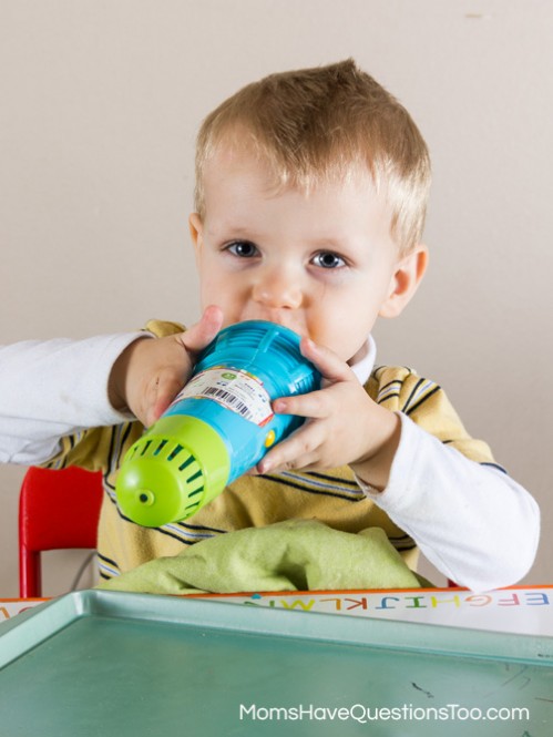 Echo microphone - Space Themed Tot School Trays - Moms Have Questions Too