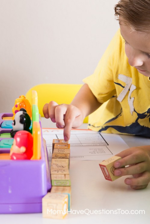 Measuring with blocks - Moms Have Questions Too