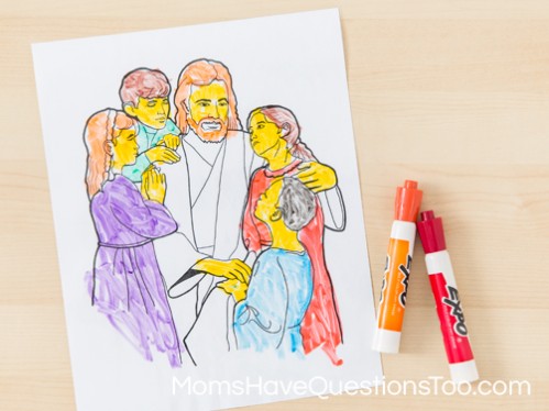 Coloring with Dry Erase Markers for General Conference - Moms Have Questions Too