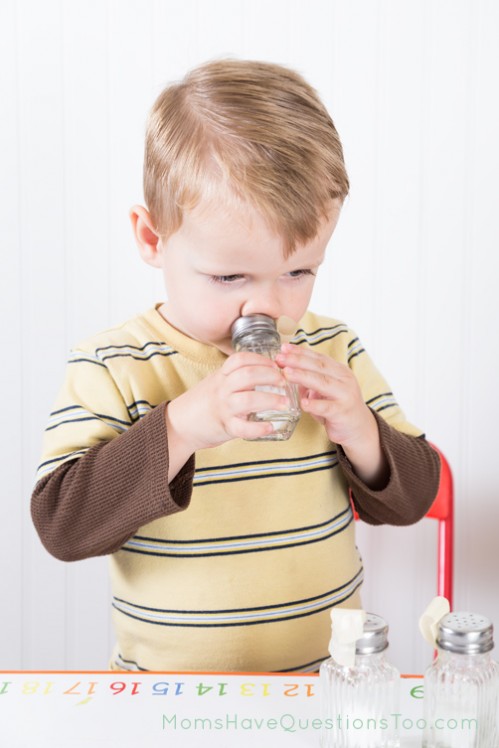 Guessing the smell in the bottle - Moms Have Questions Too