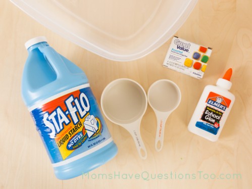 Supplies for Homemade Silly Putty - Moms Have Questions Too