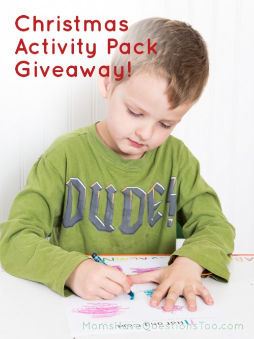 Enter to win a Christmas Activity Pack from Moms Have Questions Too