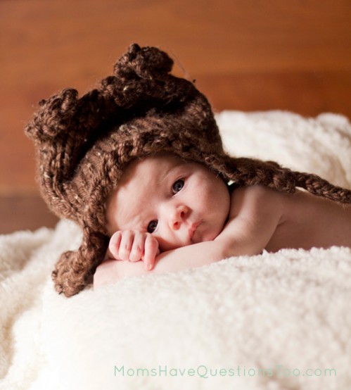 Free Knitting Pattern Baby Bear Chunky Ear Flap Hat - Moms Have Questions Too