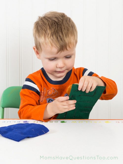 Fun felt marble maze for toddlers - Moms Have Questions Too