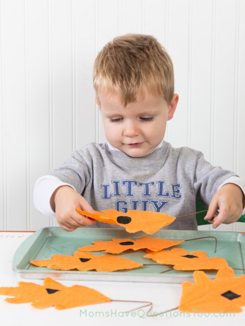 Shape matching for Fall Tot Trays - Moms Have Questions Too