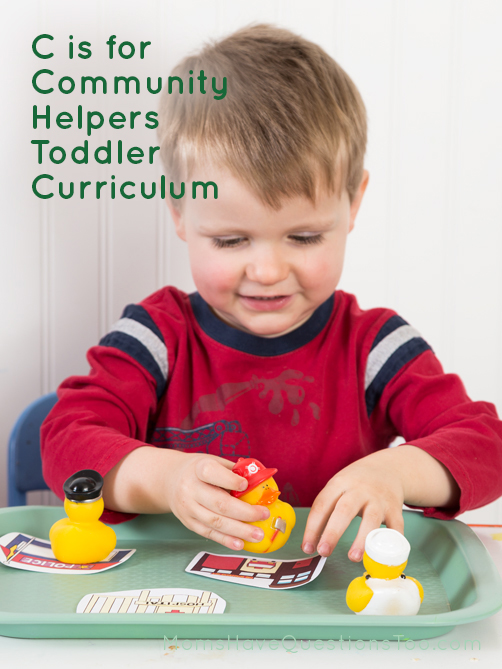 Homeschool Curriculum for Toddlers Letter C for Community Helpers - Moms Have Questions Too