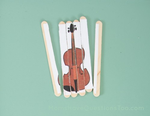 Popsicle Stick Puzzle Music Theme for Toddlers - Moms Have Questions Too