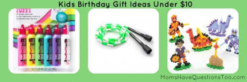 Over 100 unique and inexpensive birthday gift ideas for kids! Includes a free printable list to take with you as you shop!