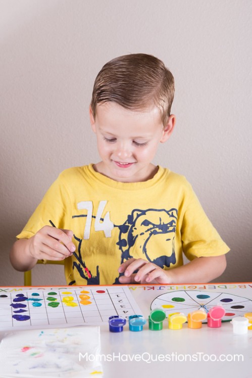 Practice Colors and Graphing with this Fun Preschool Activity - Moms Have Questions Too
