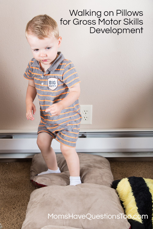 Walk on Pillows for Gross Motor Development