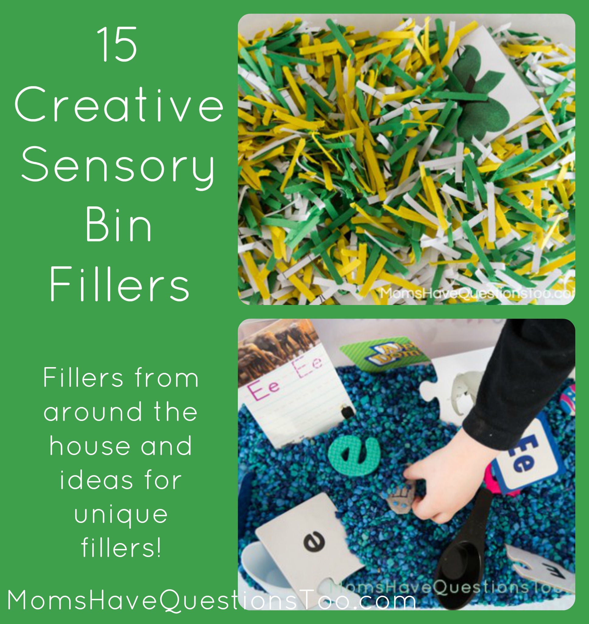 15 Creative Ideas for Sensory Bin Fillers