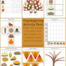 Thanksgiving Activity Pack with Crafts and Printables